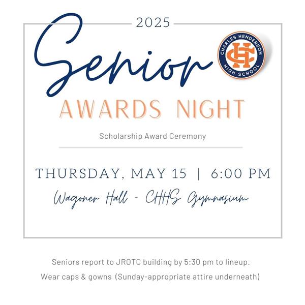 Senior Awards Night Flyer
